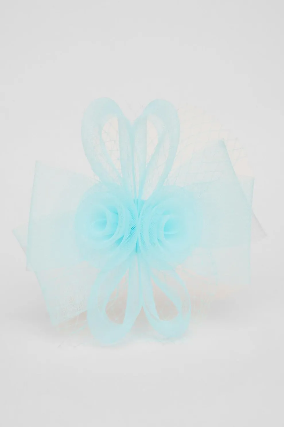 Aqua Flower Clip Fascinator
