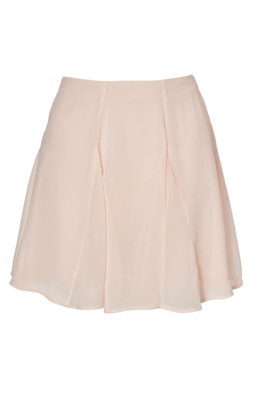 Baby Pink Pleated Mini Skirt