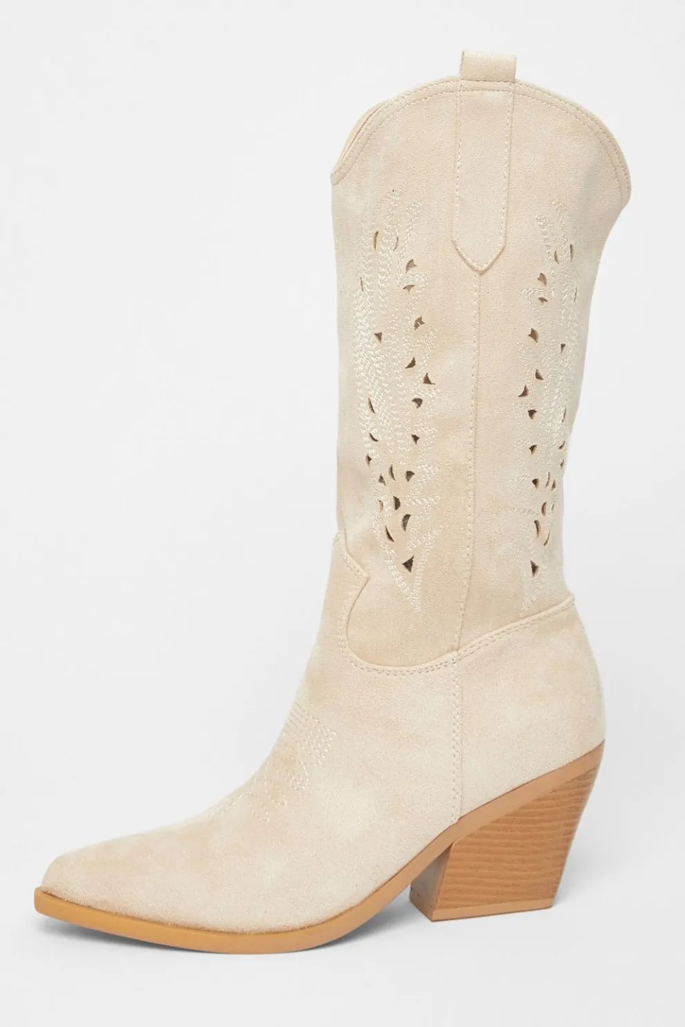 Beige Western Boots
