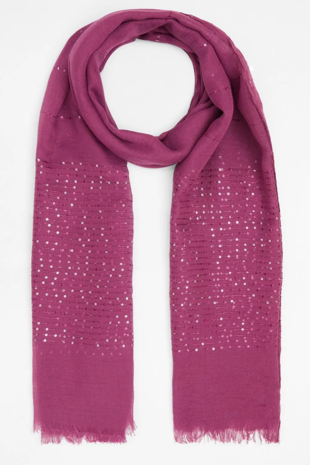 Berry Sequin Scarf
