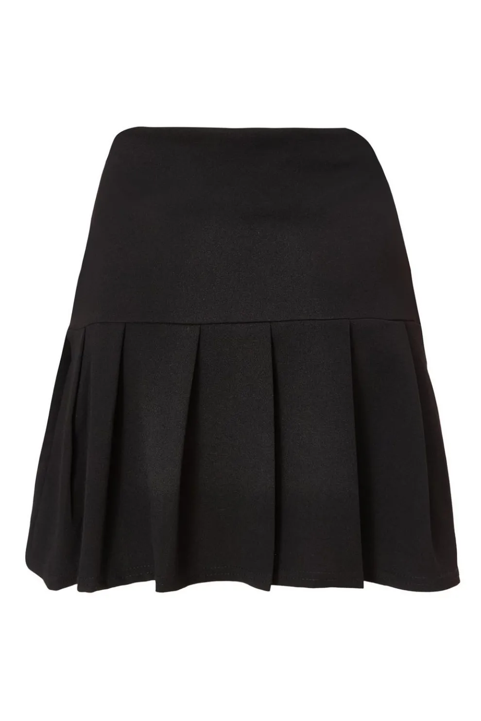 Black Bow detail Skater Skirt