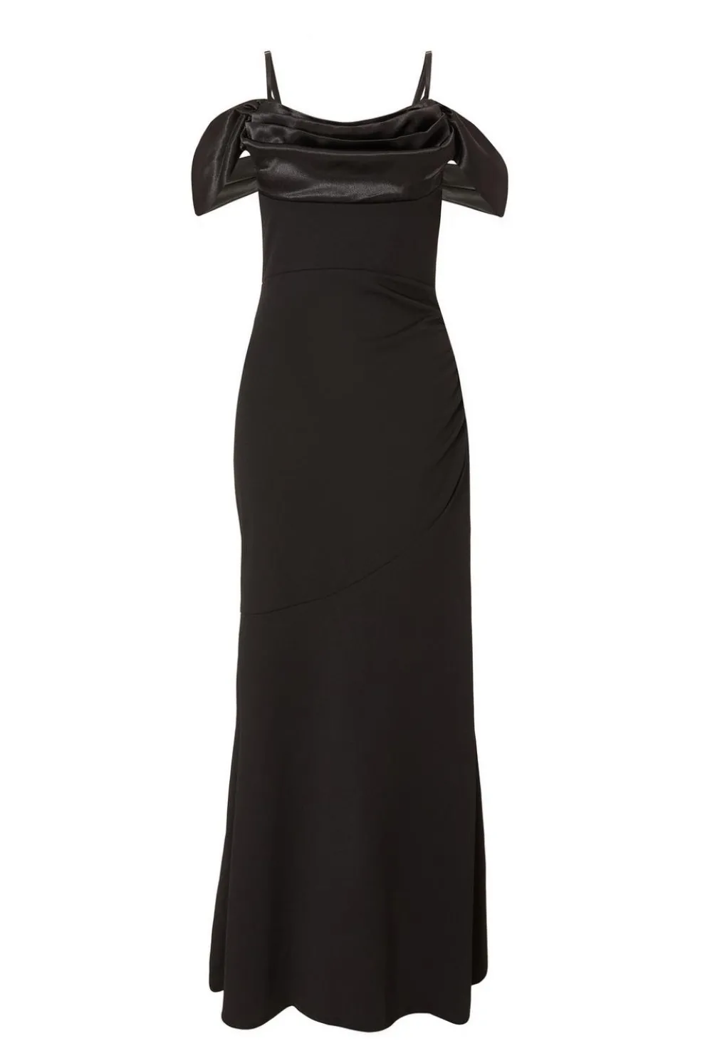 Black Cold Shoulder Maxi Dress