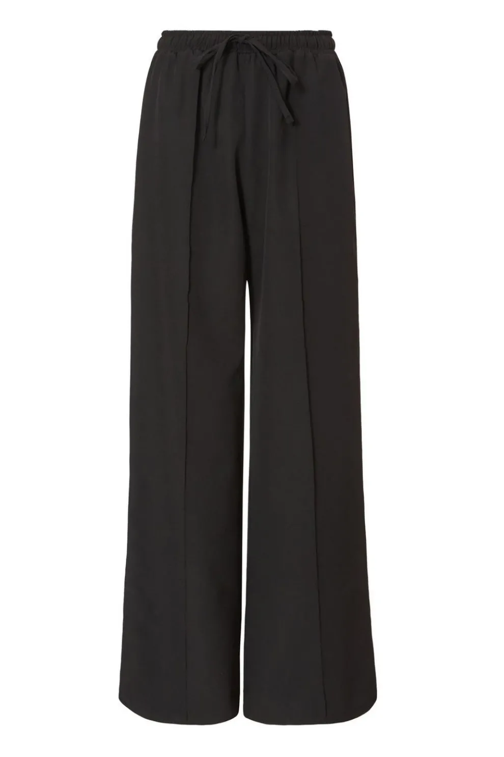 Black Contrast Striped Trousers