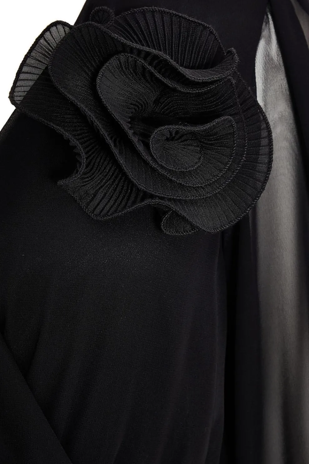 Black Corsage Wide Leg Jumpsuit