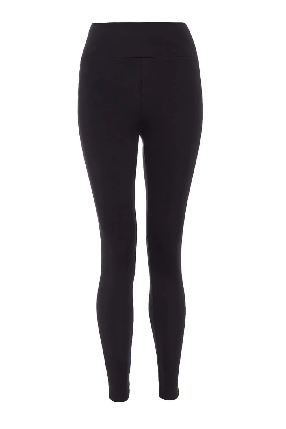 Black Crossover Waist Leggings