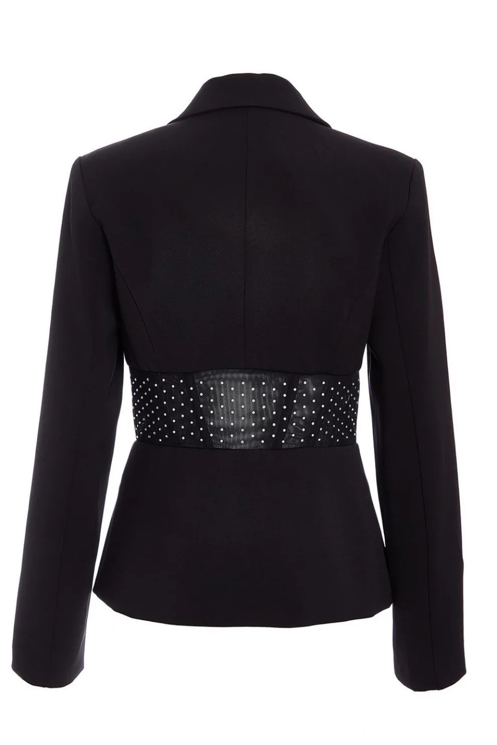 Black Diamante Corset Blazer