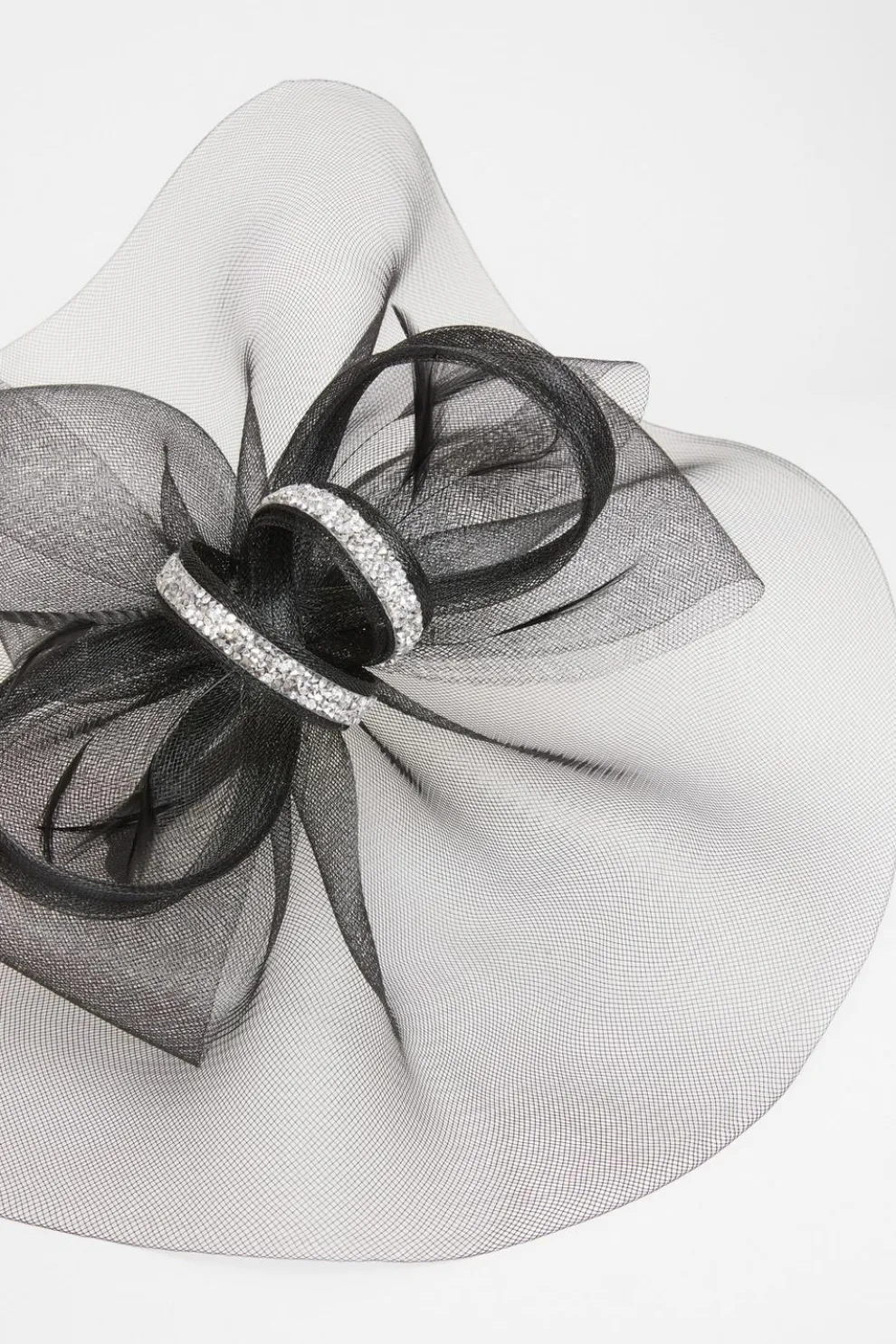 Black Embellished Headband Fascinator