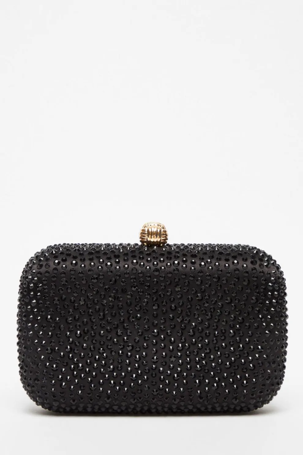Black Embellished Box Bag