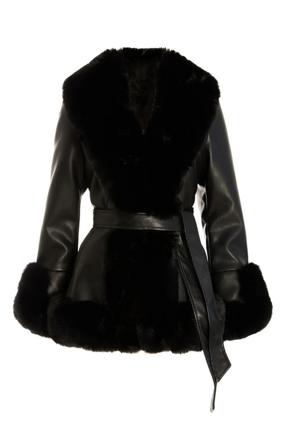 Black Faux Leather Jacket