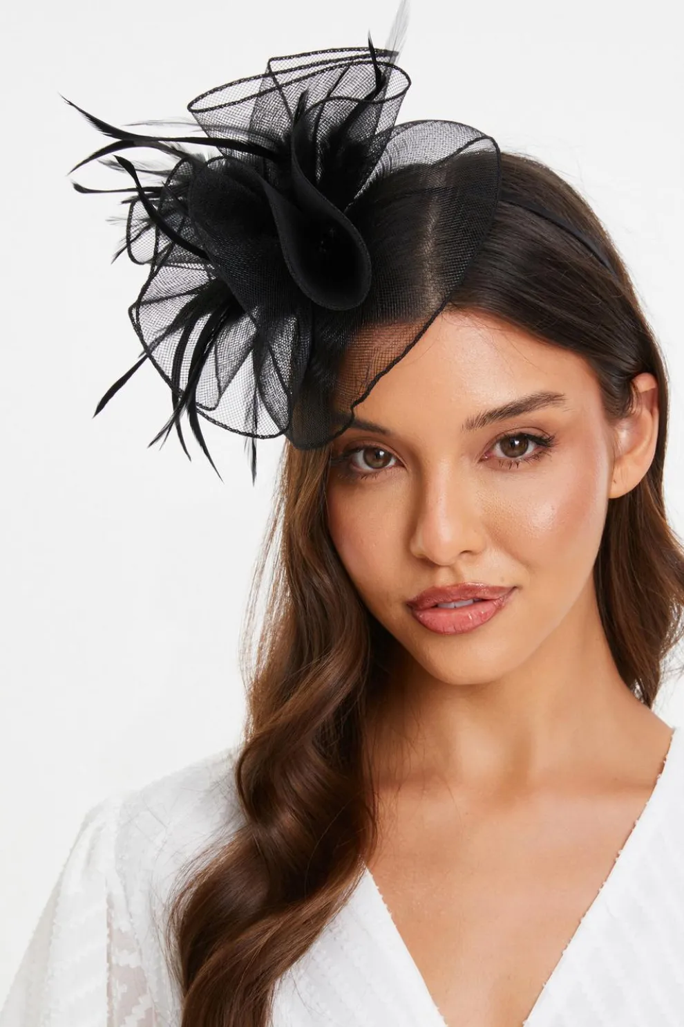 Black Feather Headband Fascinator