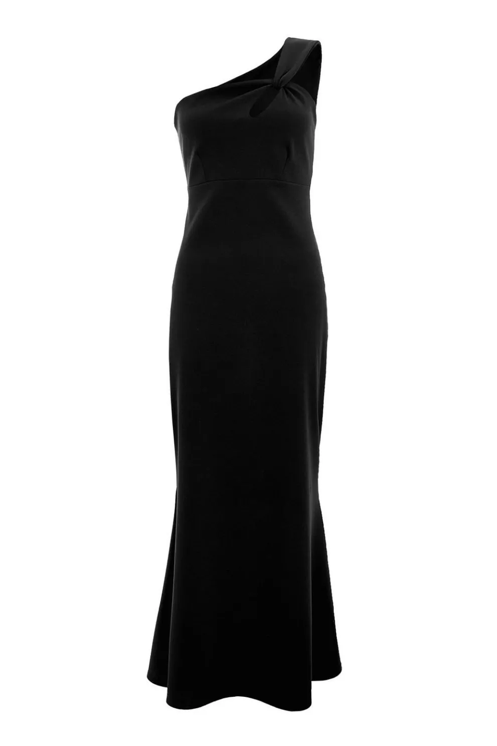 Black Fishtail Midaxi Dress