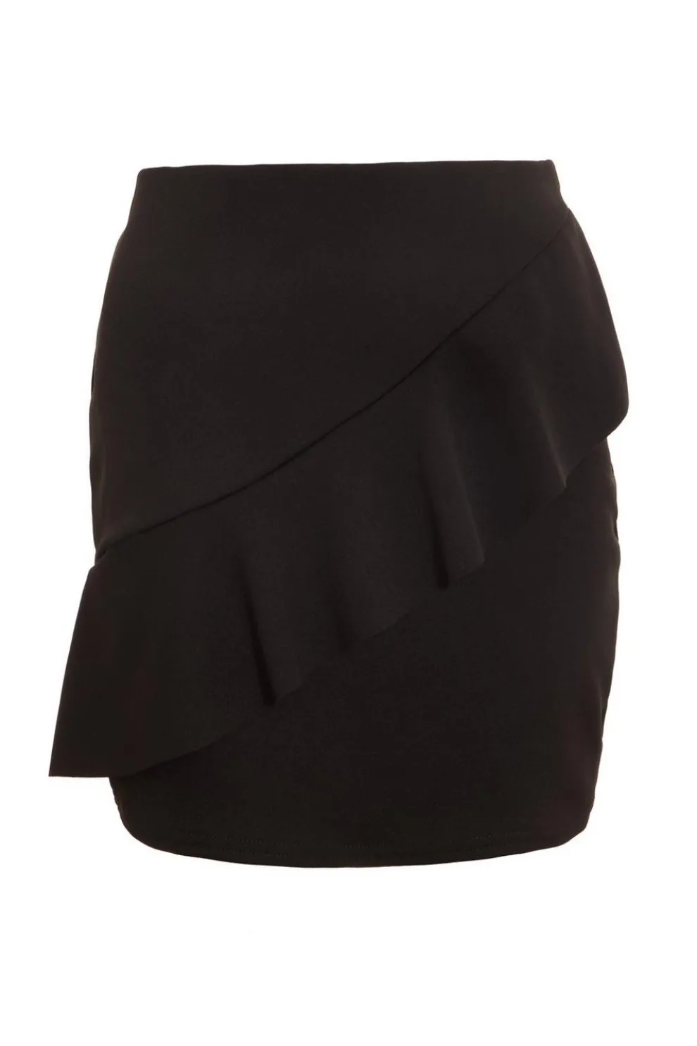 Black Frill Mini Skirt