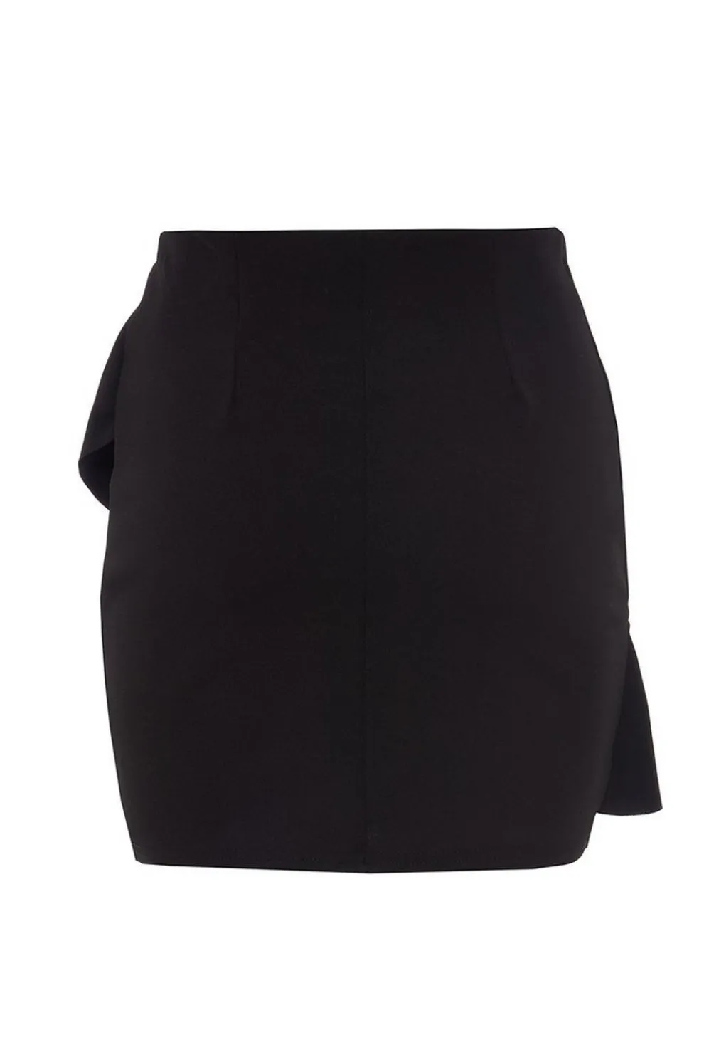 Black Frill Mini Skirt