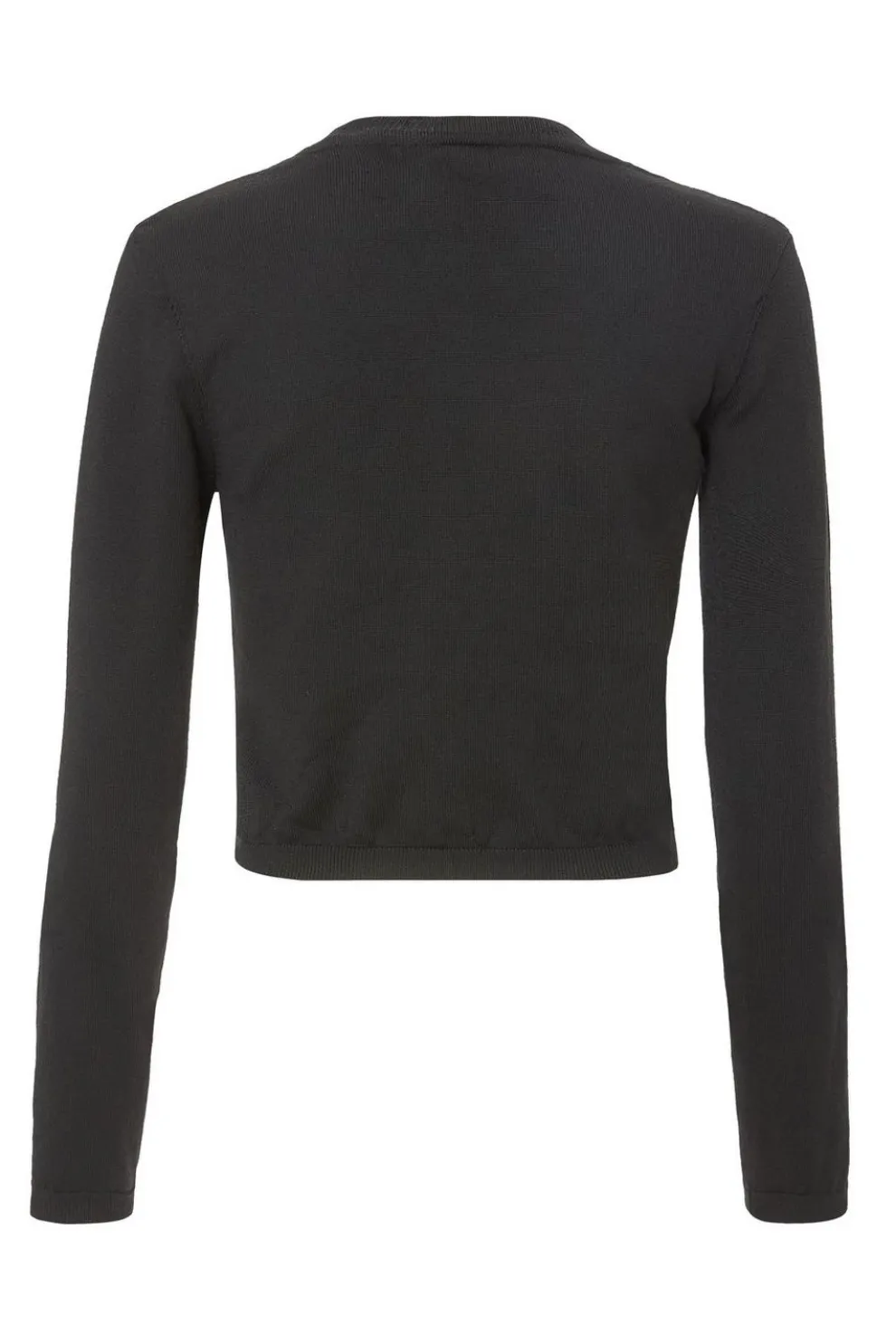 Black Knit Cropped Jumper