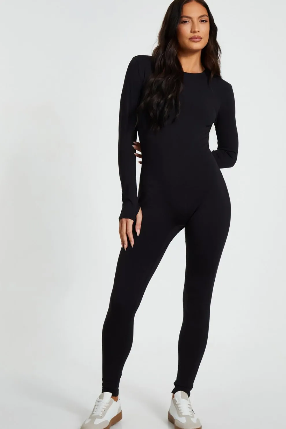 Black Long Sleeve Unitard