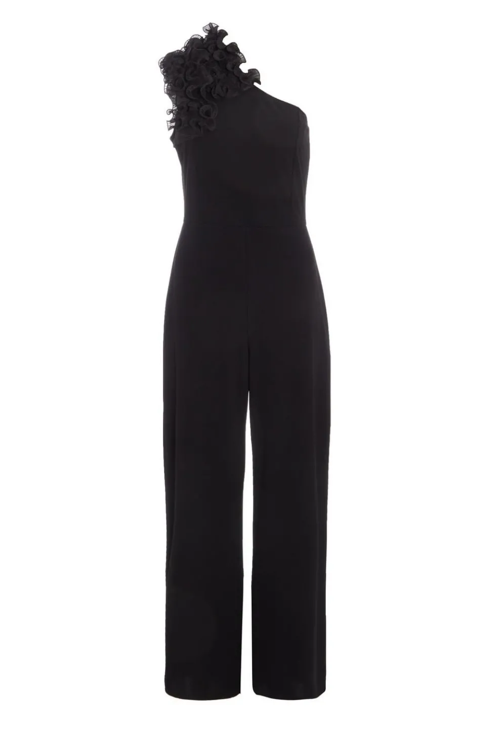 Black One Shoulder Palazzo Jumpsuit
