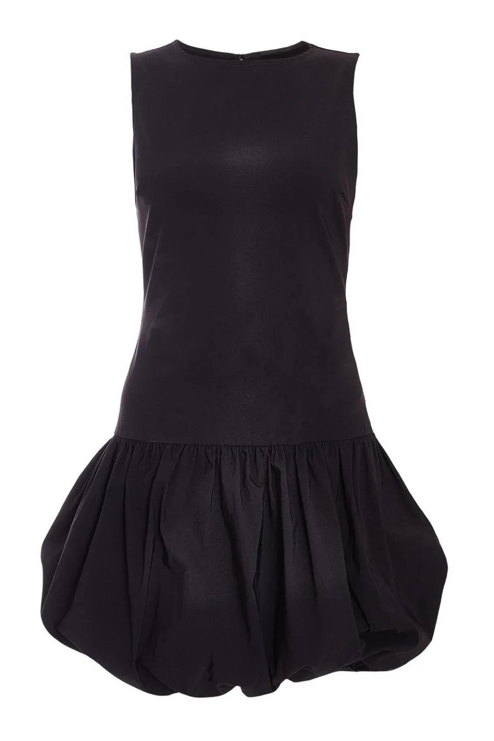 Black Puff Ball Skater Dress