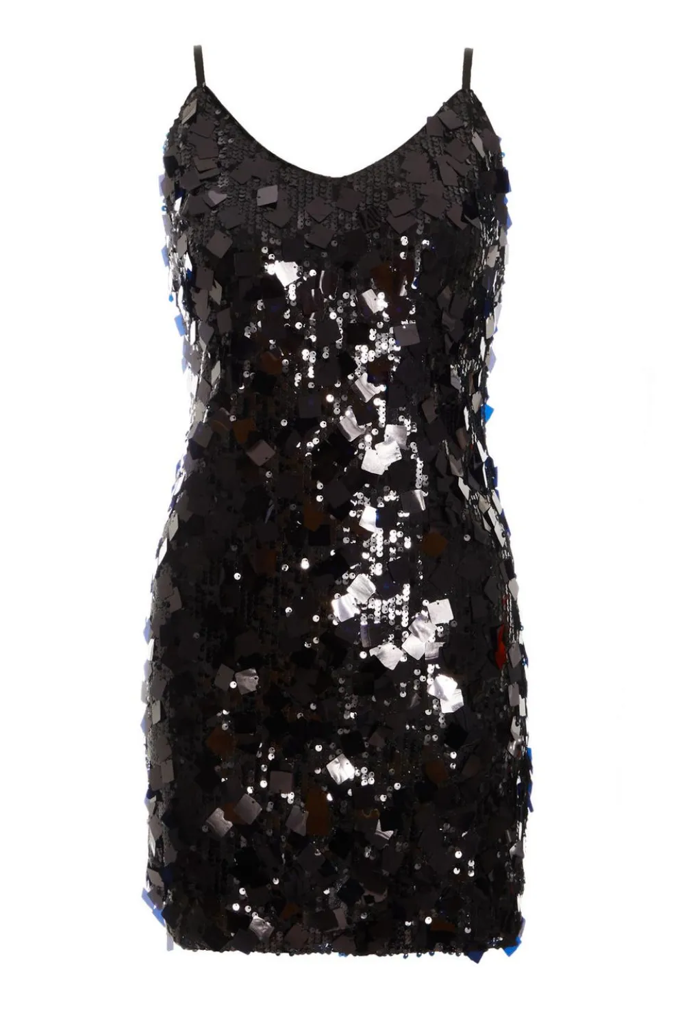 Black Sequin Mini Dress