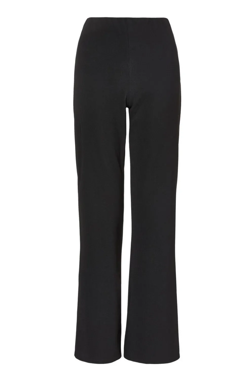 Black Stretch Flared Trousers