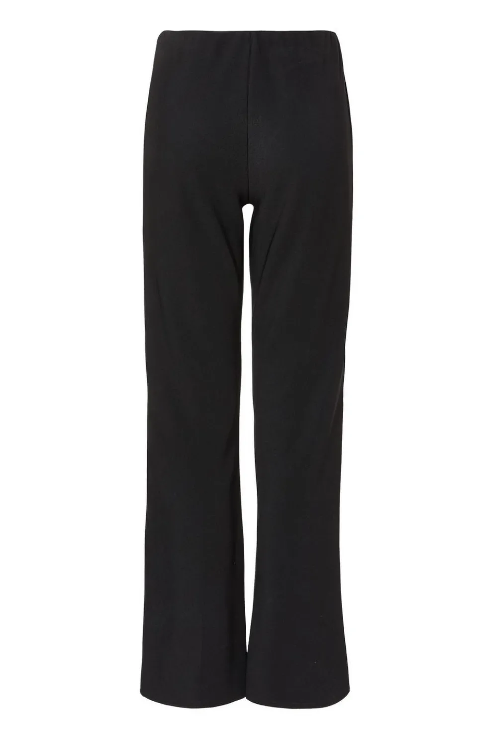 Black Stretch Flared Trousers