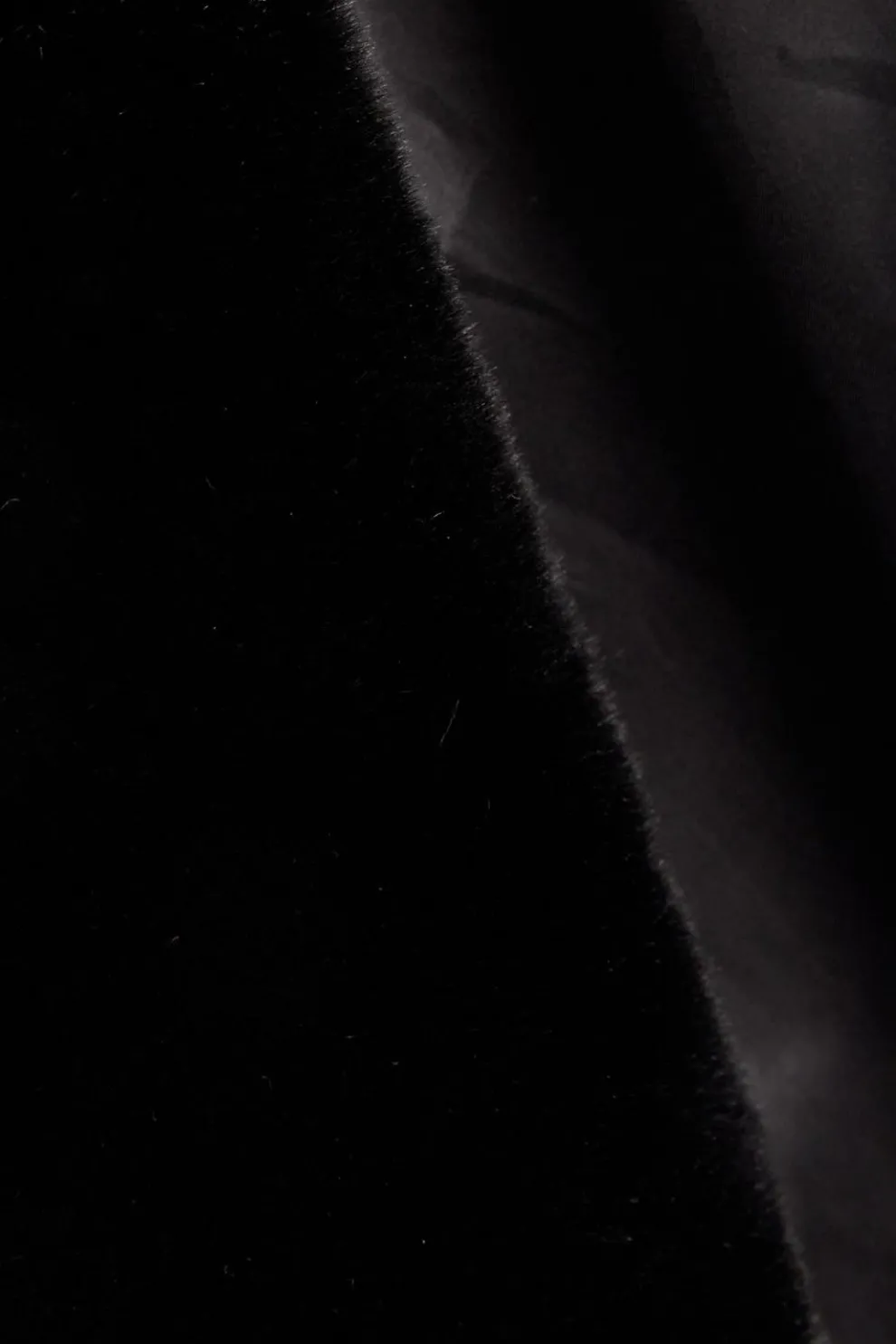 Black Thick Faux Fur Wrap