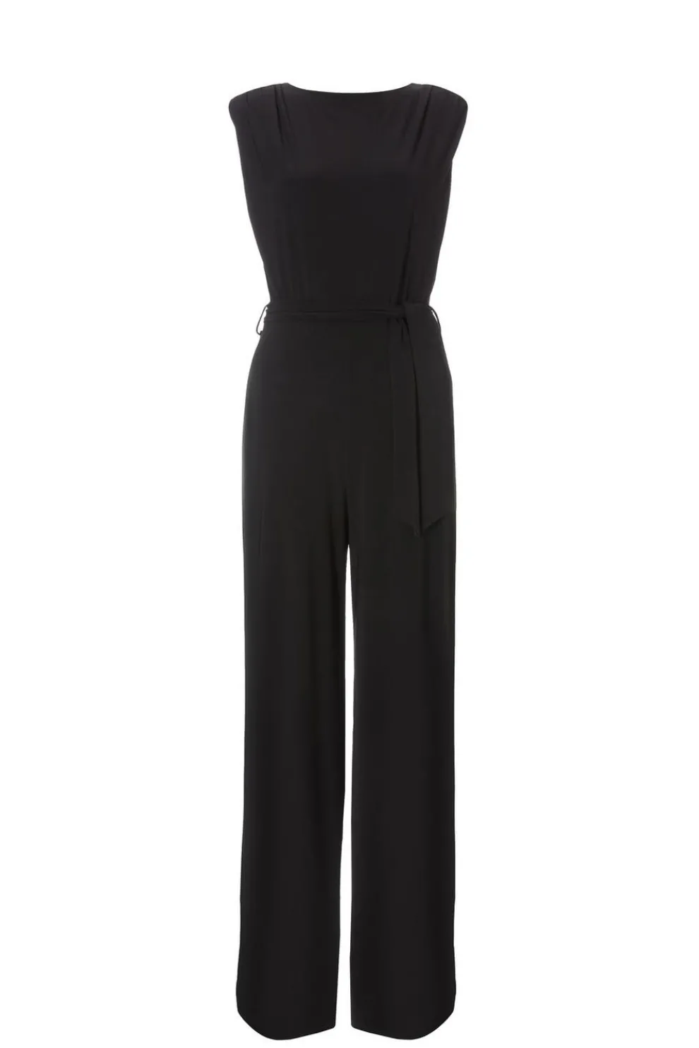 Black Tie Waist Jumpsuit
