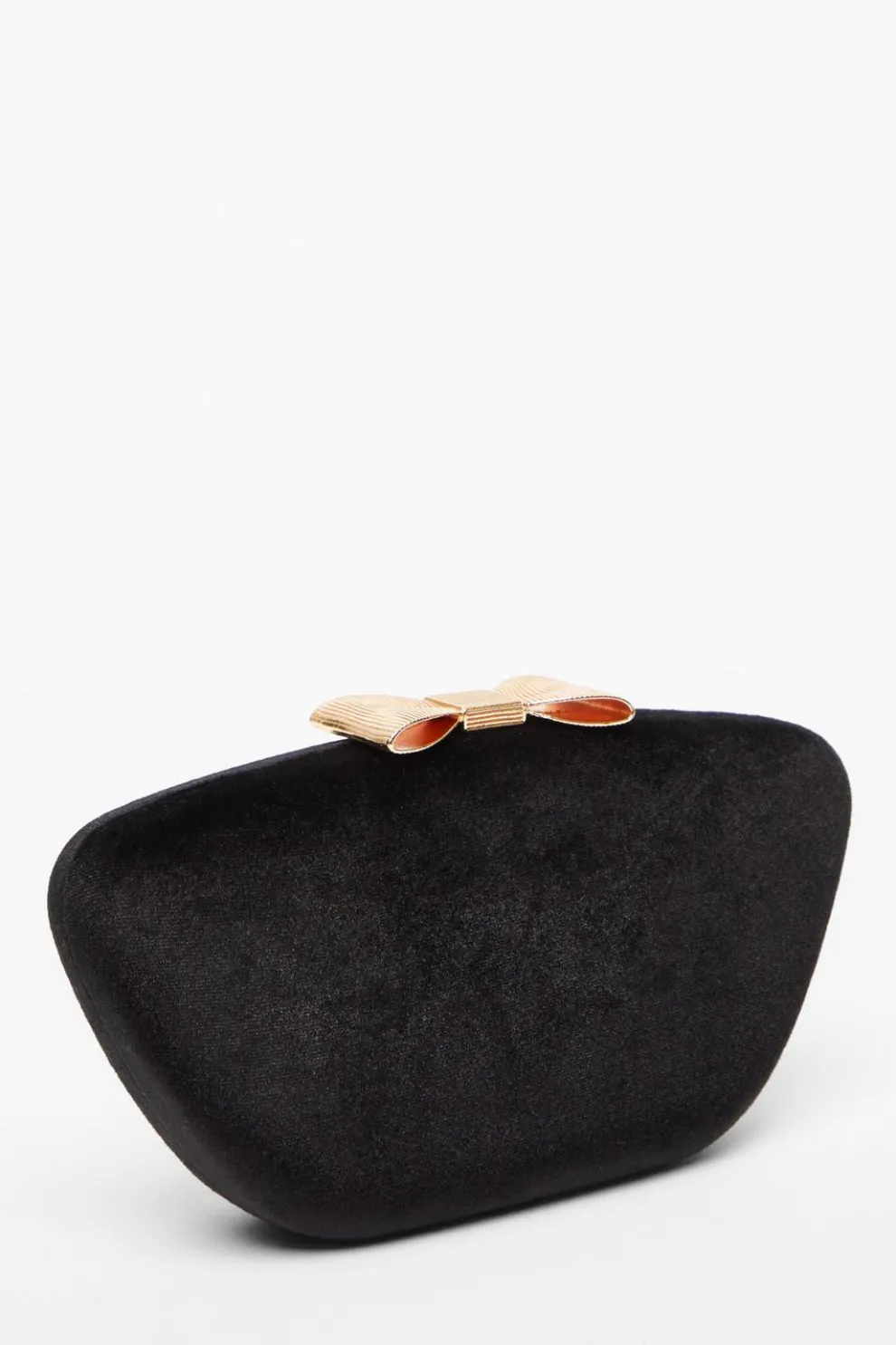 Black Velvet Bow Box Bag