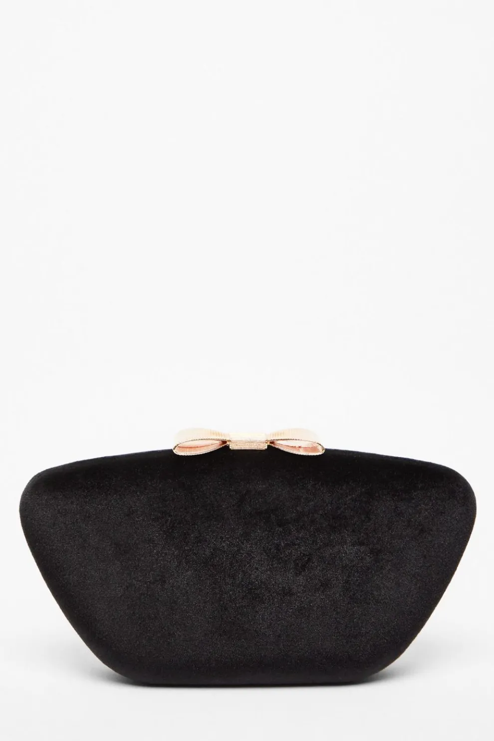 Black Velvet Bow Box Bag