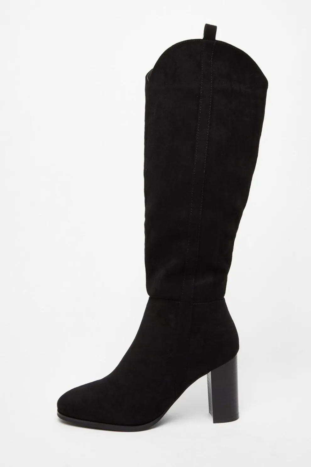 Black Western Knee High Boots
