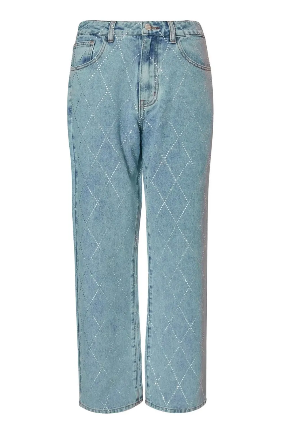 Blue Diamante Denim Jeans