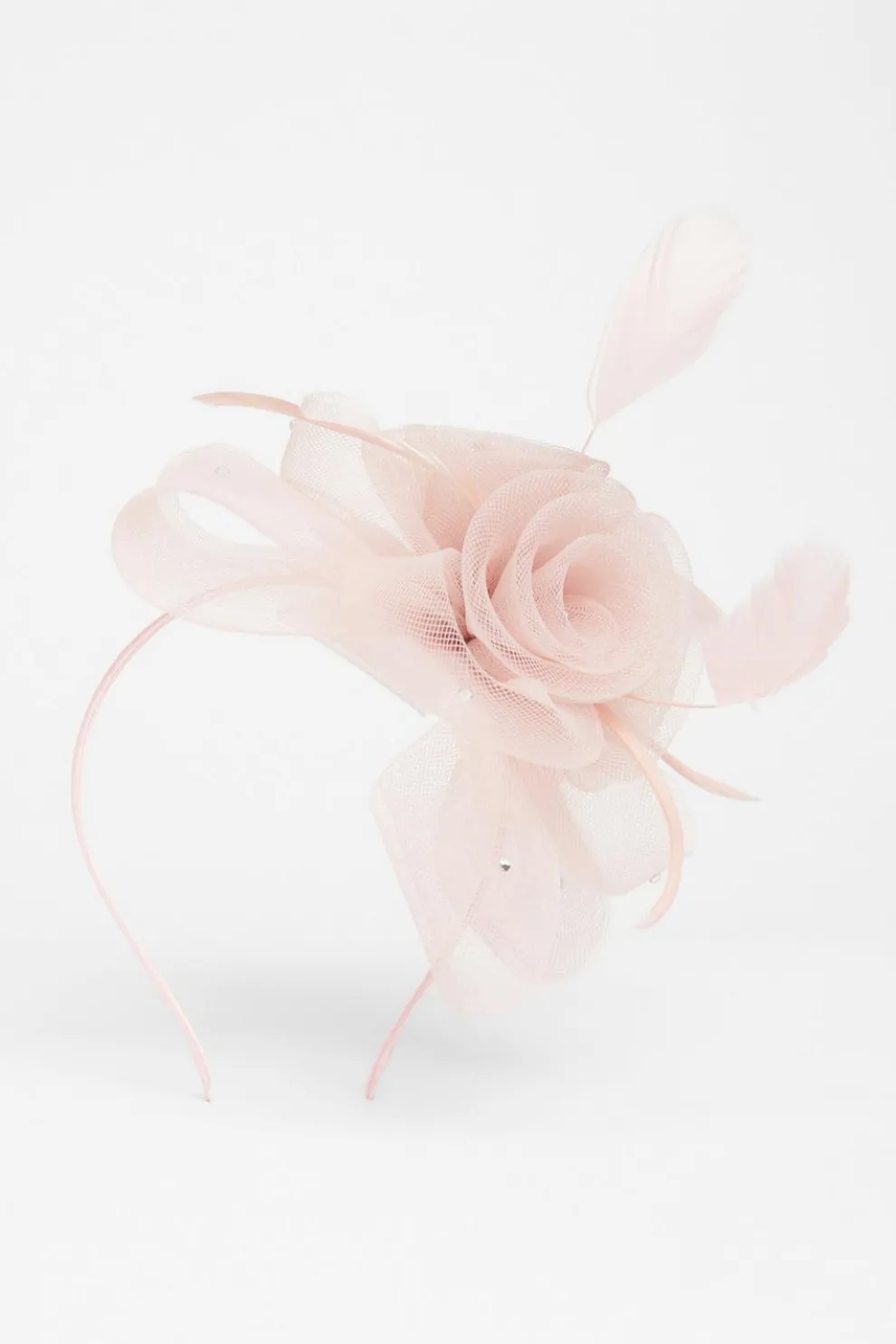 Blush Flower Headband Fascinator