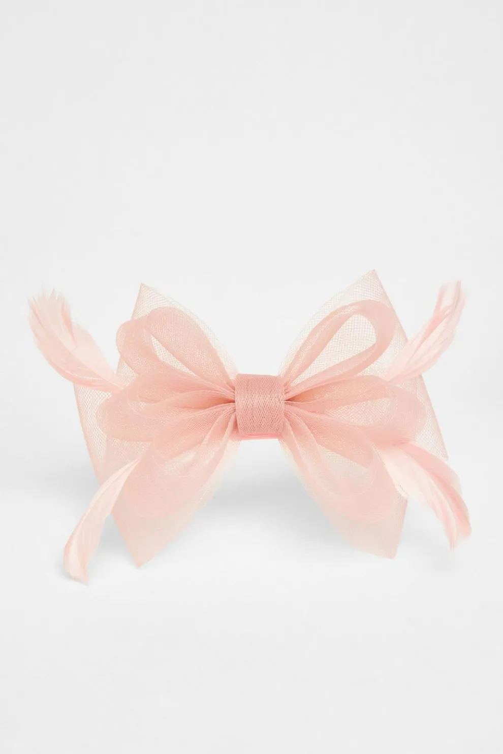Blush Small Bow Clip Fascinator