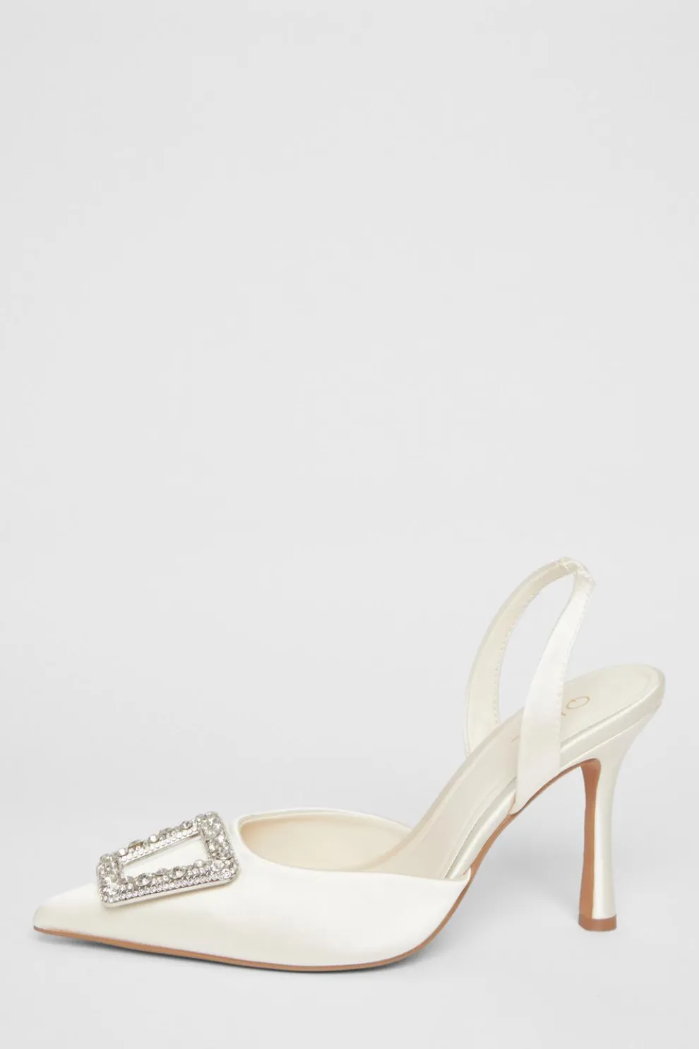 Bridal White Brooch Court Heels