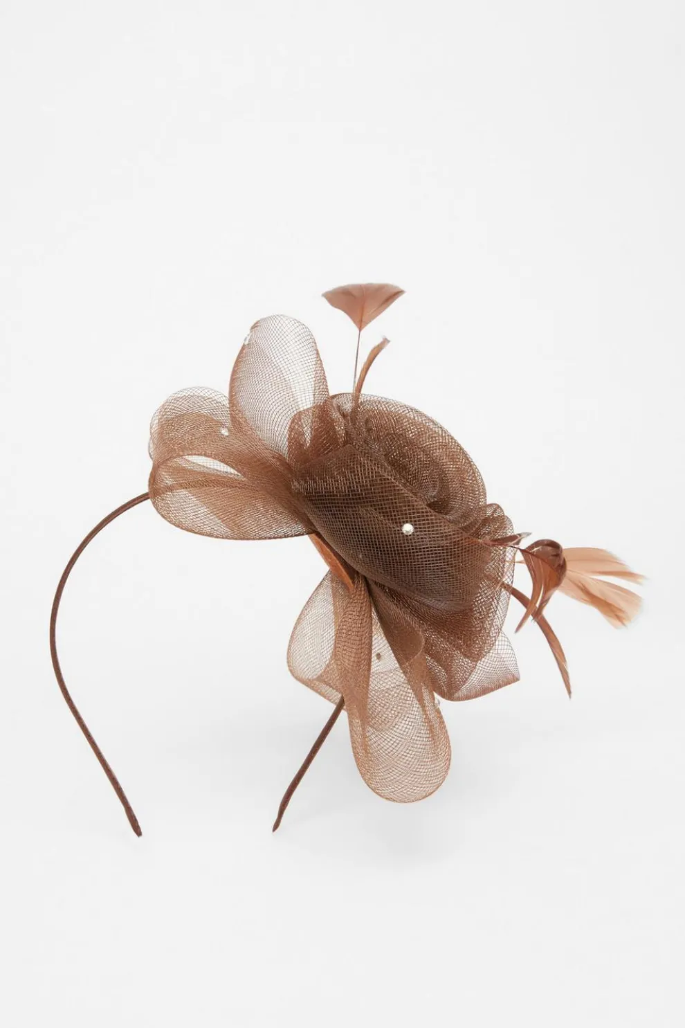 Brown Flower Headband Fascinator