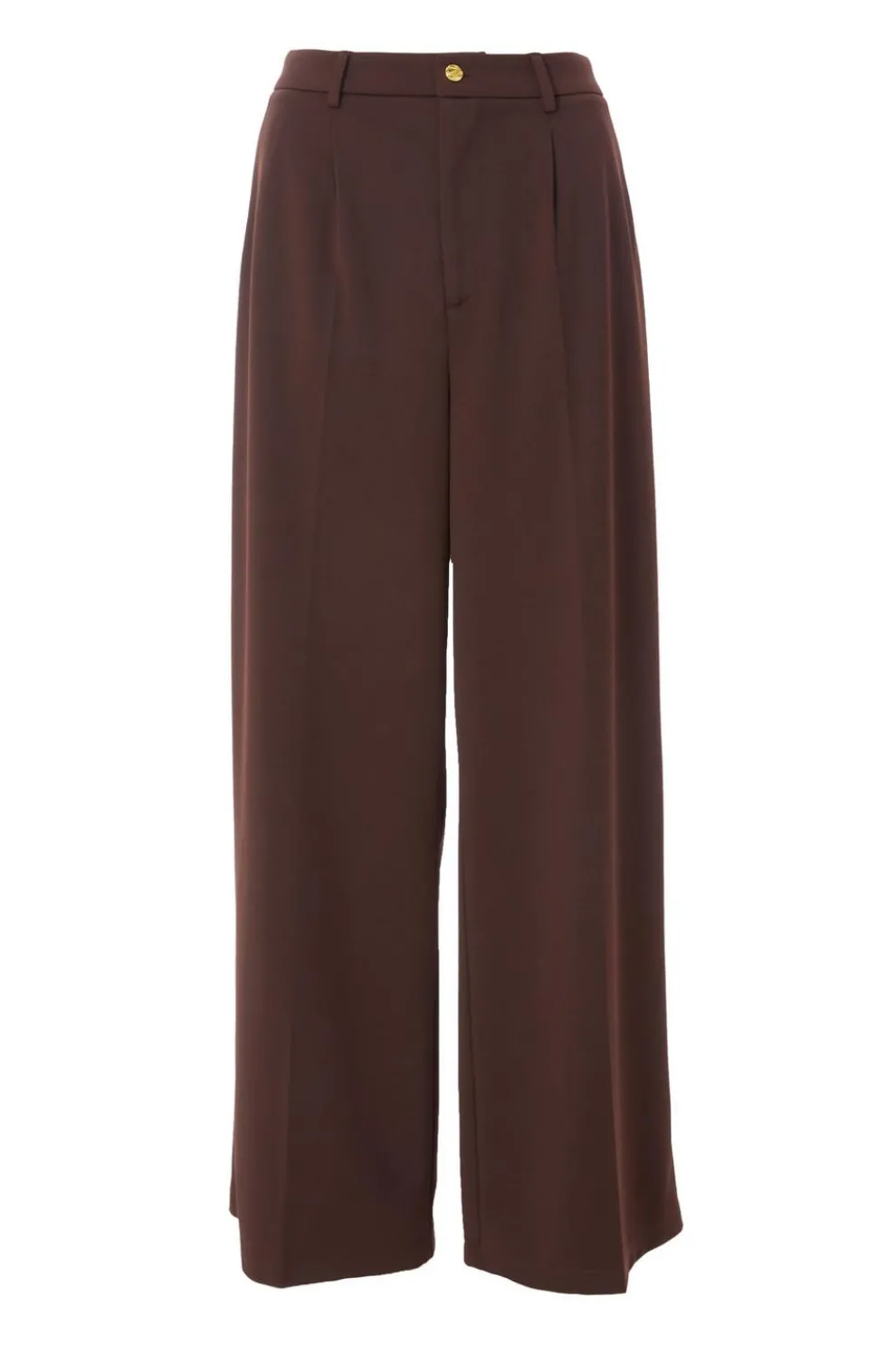 Brown Wide Leg Trousers