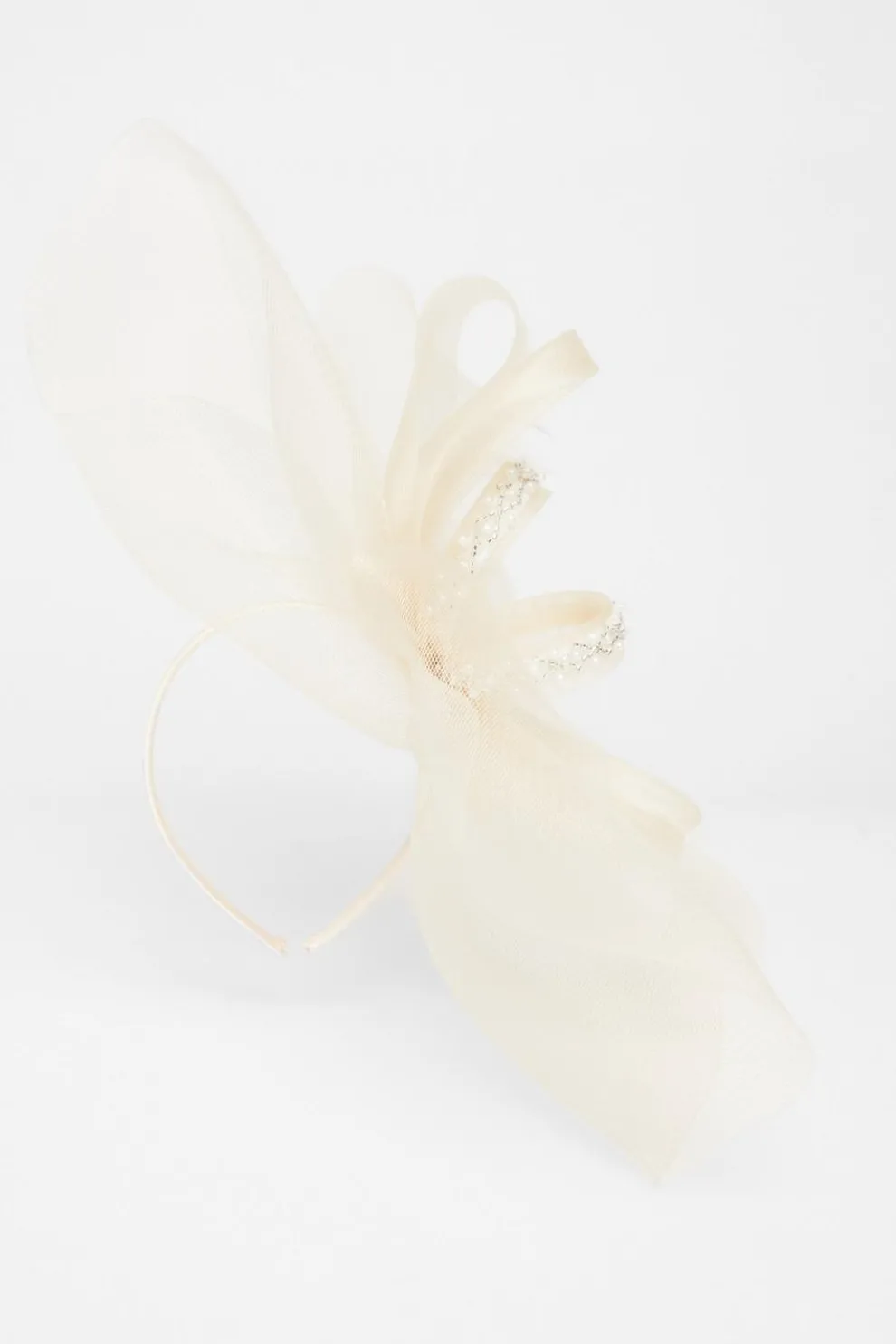 Champagne Embellished Headband Fascinator