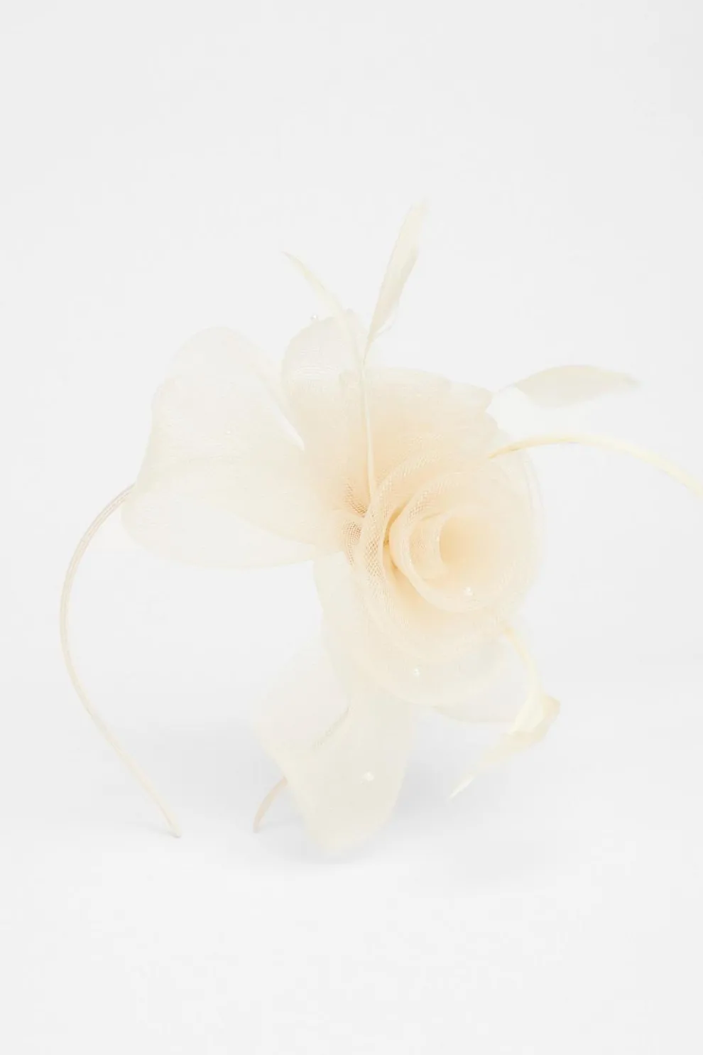 Champagne Flower Headband Fascinator