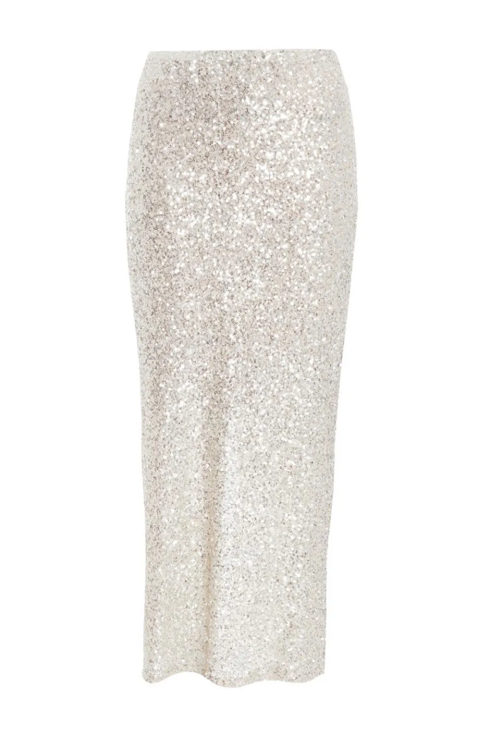 Champagne Sequin Maxi Skirt