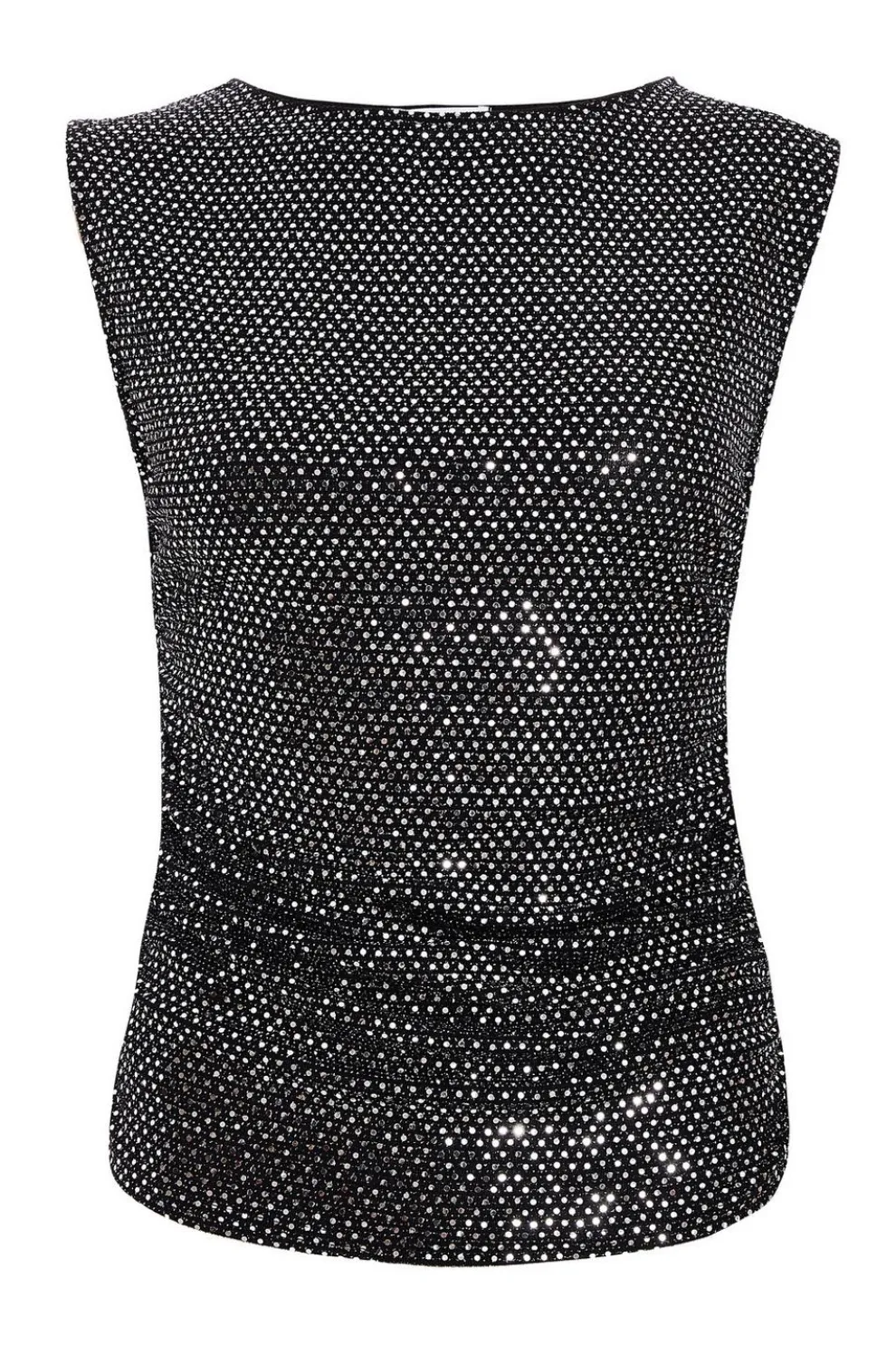 Charcoal Sequin Vest Top