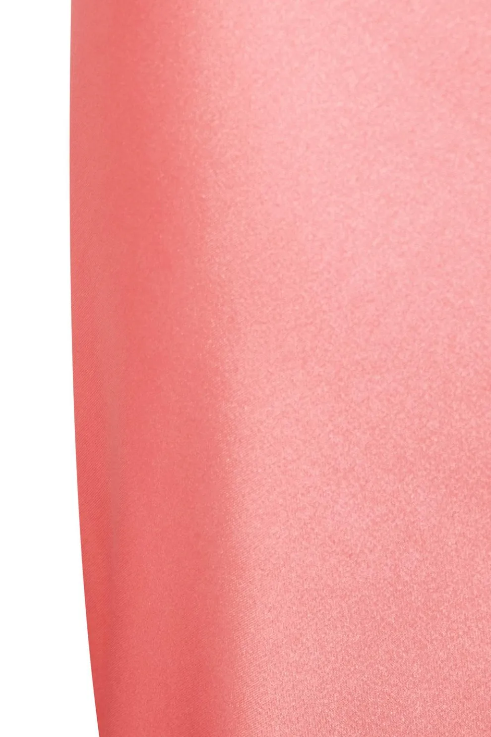 Coral Satin Drop Shoulder Maxi Dress