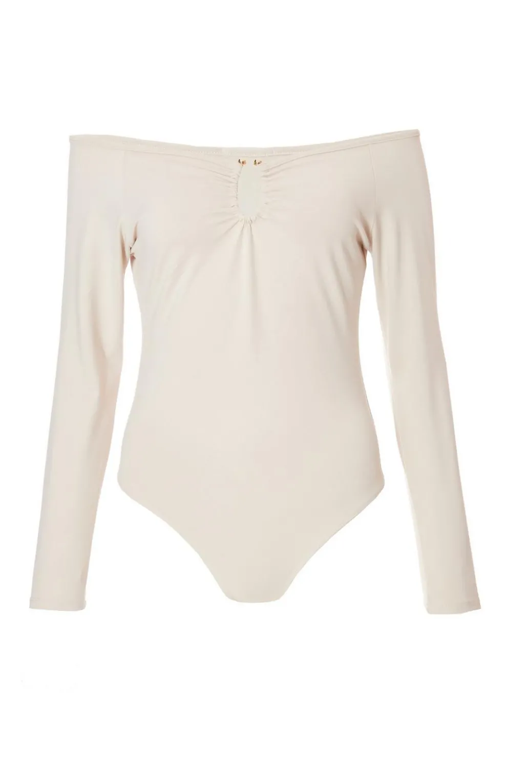 Cream Bardot Bodysuit