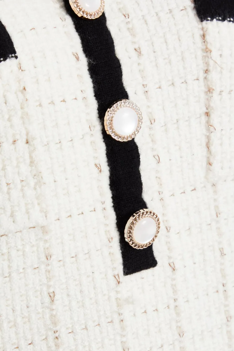 Cream Boucle Knit Jumper Dress