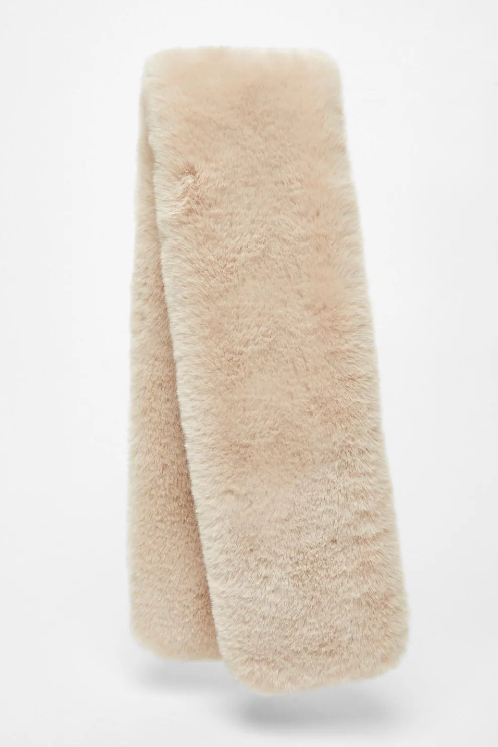 Cream Faux Fur Scarf
