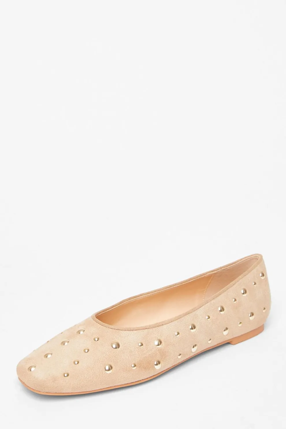 Cream Faux Suede Diamante Pumps