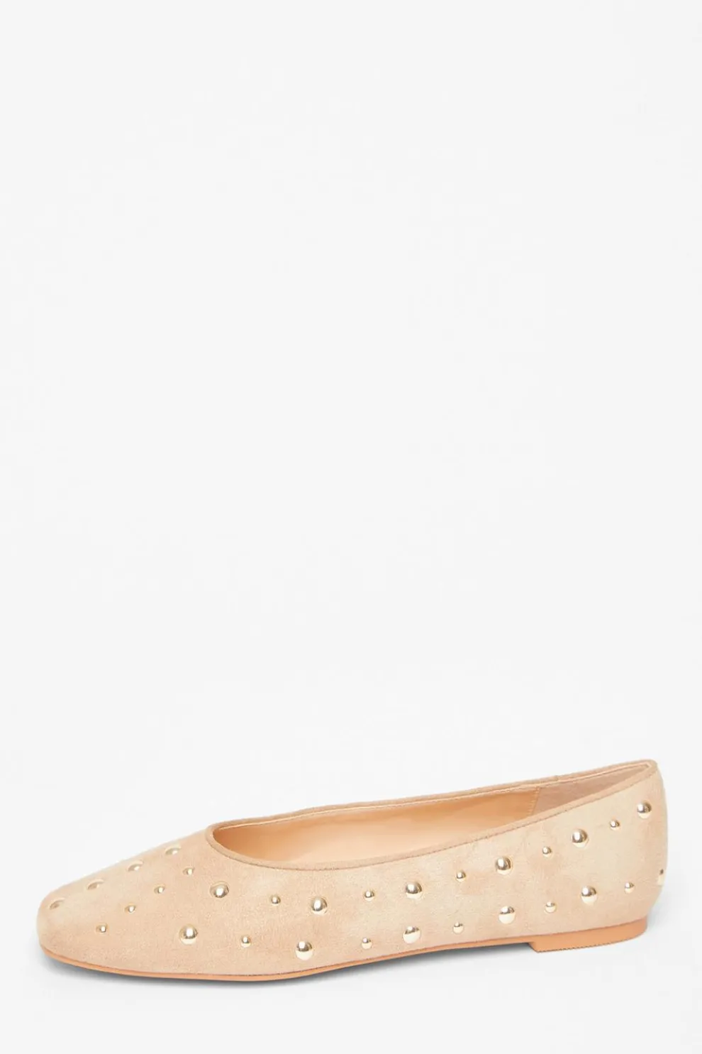 Cream Faux Suede Diamante Pumps