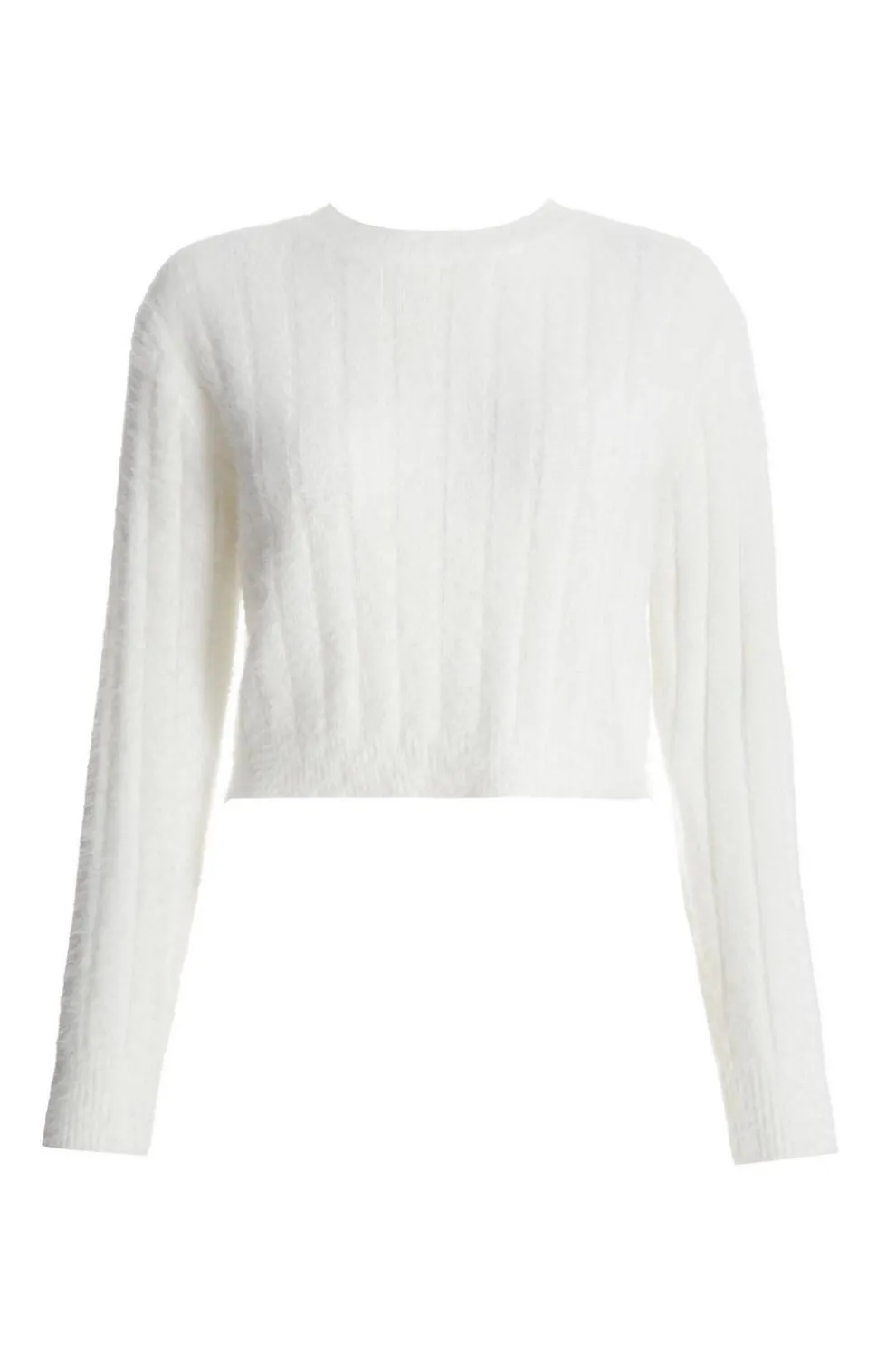 Cream Fluffy Knit Jumper