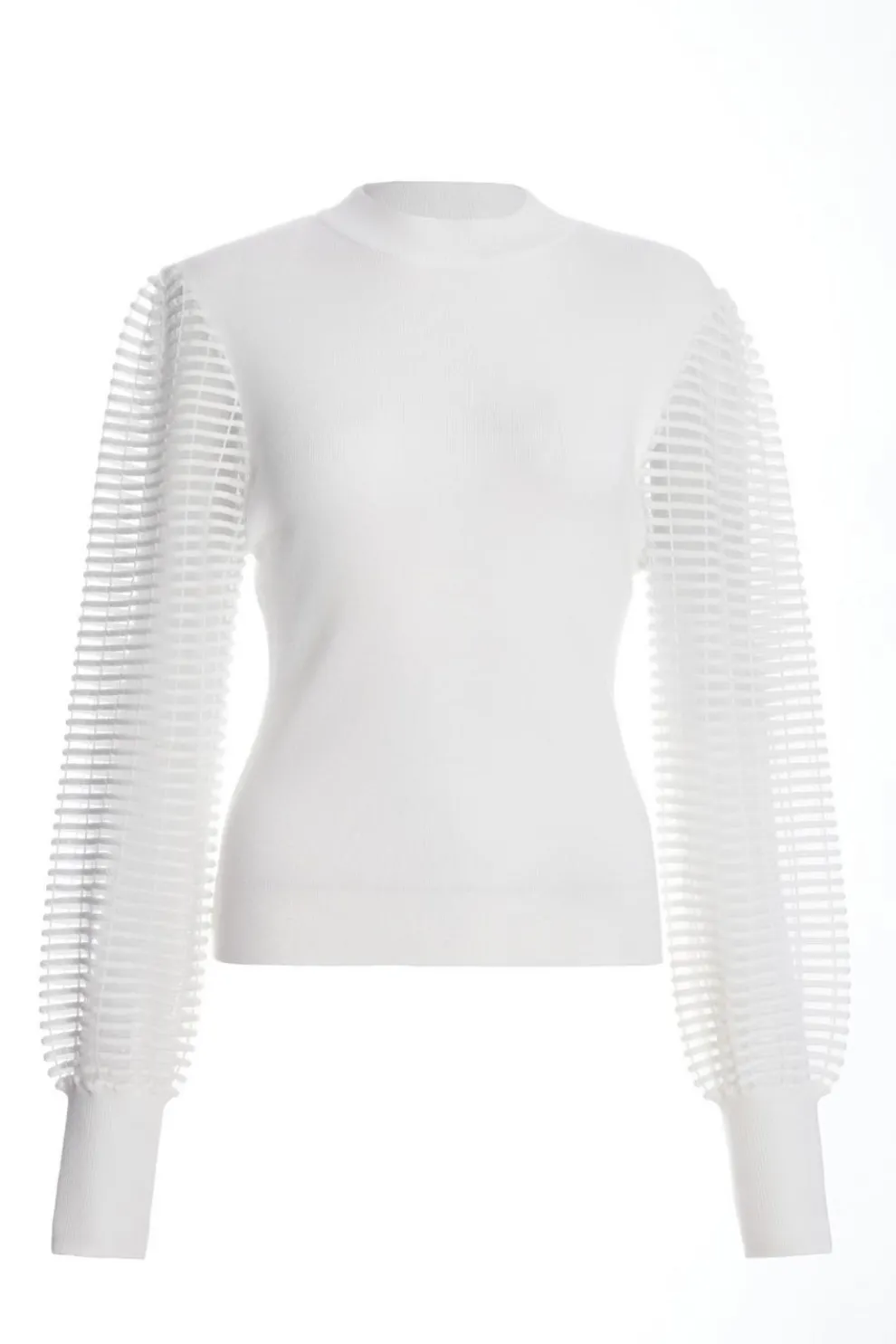 Cream High Neck Jumper