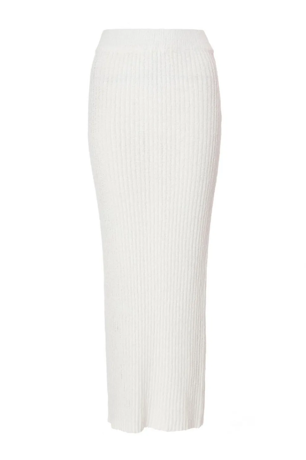 Cream Knitted Midaxi Skirt