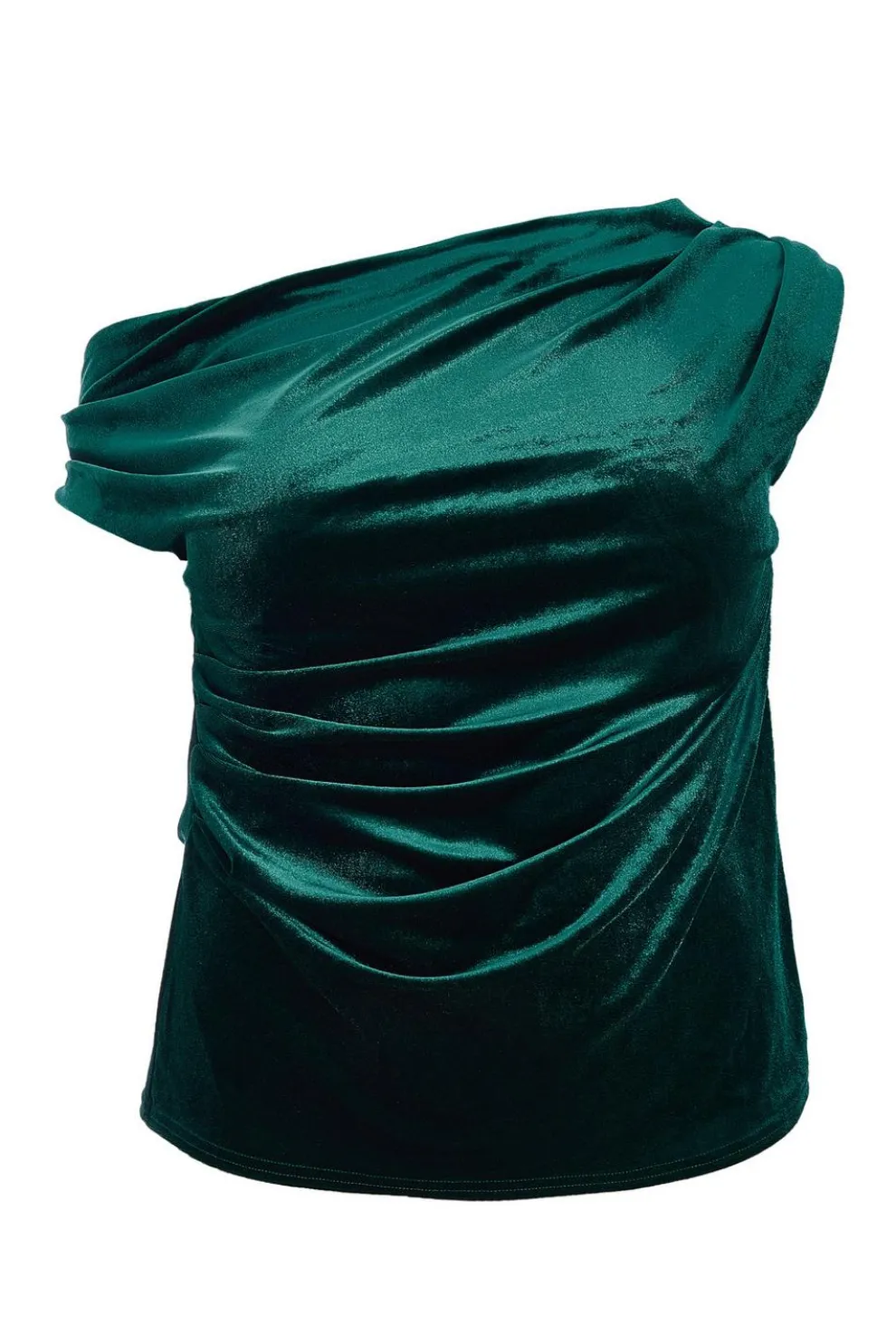Curve Bottle Green Velvet Top