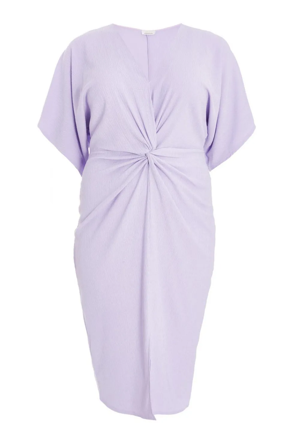 Curve Lilac Knot Front Midi Dress